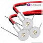 FAI Kit 9 Punti Luce LED Effetto Cielo Stellato da Incasso 0,6W 12V Cromato - 9 Pezzi - mod. 0409