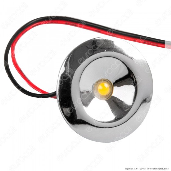 FAI Punto Luce LED da Incasso 1W Cromato - mod. 0405 FAI Punto Luce LED da Incasso 1W Cromato - mod. 0405