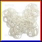 Loom Bands Elastici Colorati Bianco - Bustina da 600 o 1000 pz