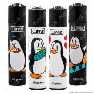 Clipper Large Fantasia Pinguins - 4 Accendini [TERMINATO]