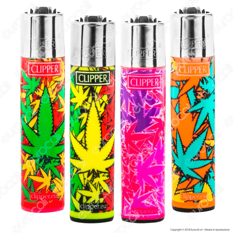 Clipper Large Fantasia Leaves Colours - 4 Accendini [TERMINATO]
