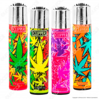 Clipper Large Fantasia Leaves Colours - 4 Accendini [TERMINATO]