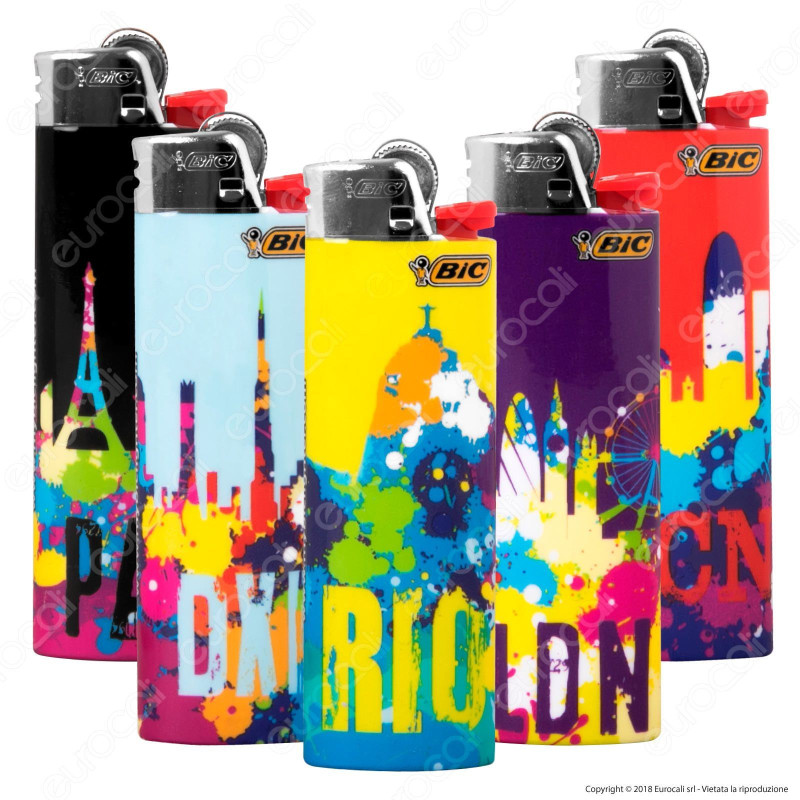 Bic Maxi J26 Grande Fantasia Città - 5 Accendini [TERMINATO]