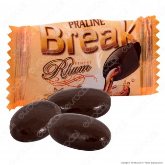 Confetti Crispo Praline di Cioccolato con Cuore di Rhum - Display
