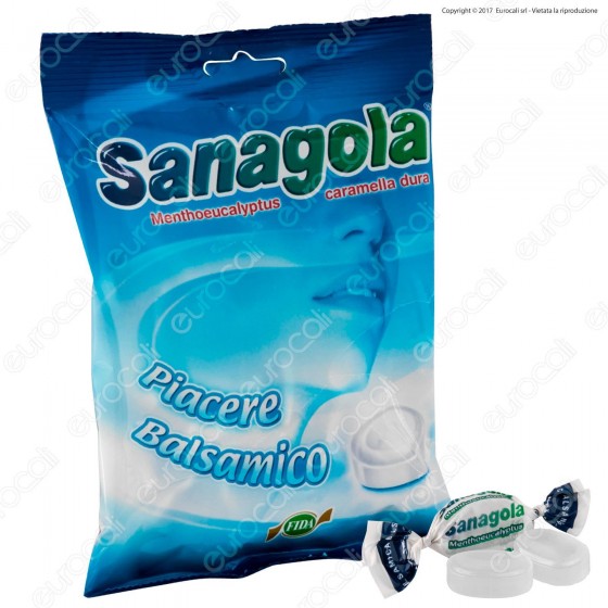 Sanagola Caramella Dura Balsamica Mentolo ed Eucaliptolo Senza Sanagola Caramella Dura Balsamica Mentolo ed Eucaliptolo Senza