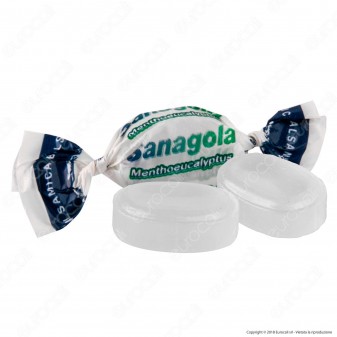 Sanagola Caramella Dura Balsamica Mentolo ed Eucaliptolo Senza