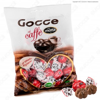 Caramelle Dure Gocce con Ripieno al Caffè Motta Senza Glutine - Busta