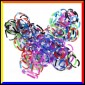 Loom Bands Elastici Colorati Plum Blossom - Bustina da 600 pz LB22