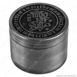 Grinder Tritatabacco 4 Parti Colori Anticati Logo Amsterdam