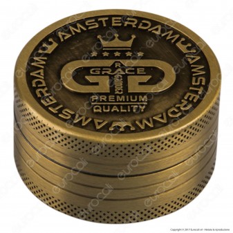 Grinder Tritatabacco 2 Parti Colori Anticati Logo Grace [TERMINATO]