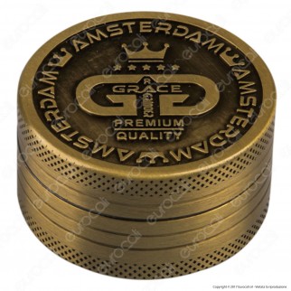 Grinder Tritatabacco 2 Parti Colori Anticati Logo Grace [TERMINATO]