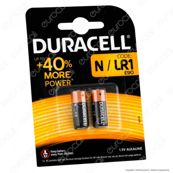 Duracell MN9100 N / LR1 - Blister 2 Batterie Duracell MN9100 N / LR1 - Blister 2 Batterie