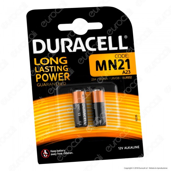 Duracell MN21 (A23) 12V - Blister 2 Batterie Duracell MN21 (A23) 12V - Blister 2 Batterie