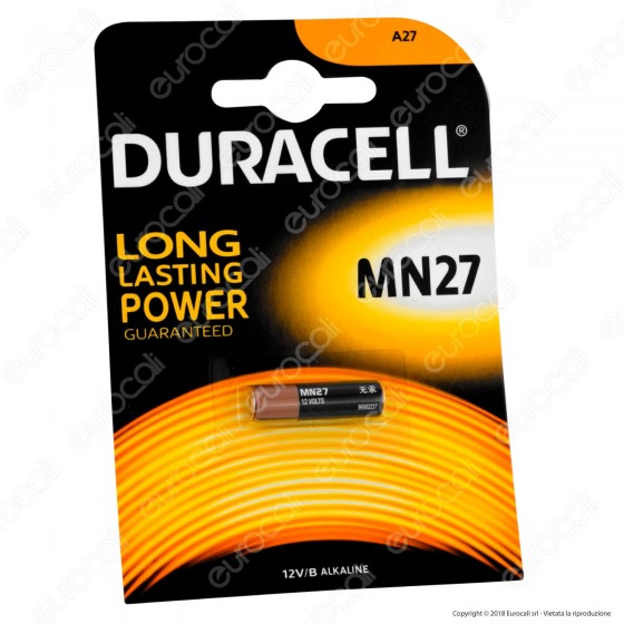 Duracell MN27 (A27) 12V/B - Blister 1 Batteria Duracell MN27 (A27) 12V/B - Blister 1 Batteria