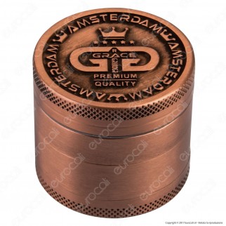 Grinder Tritatabacco 4 Parti Colori Anticati Logo Grace