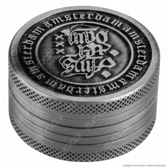 Grinder Tritatabacco 2 Parti Colori Anticati Logo Amsterdam