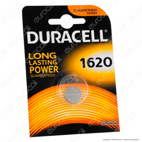 Duracell Lithium CR1620 / ECR1620 / DL1620 / Pila 3V - Blister 1 Duracell Lithium CR1620 / ECR1620 / DL1620 / Pila 3V - Blister 1