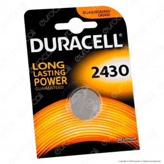 Duracell Lithium CR2430 / DL2430 / ECR2430 Pila 3V - Blister 1