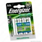 Energizer Accu Recharge Power Plus 2000mAh Pile Ricaricabili Stilo AA - Blister 4 Batterie