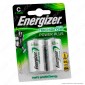 Energizer Accu Recharge Power Plus Mezzatorcia C 2500mAh Pile Ricaricabili - Blister 2 Batterie