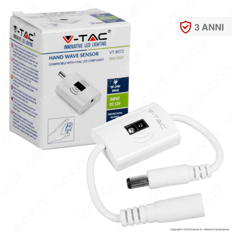 V-Tac VT-8072 Sensore di Movimento a Corto Raggio per Strisce LED -