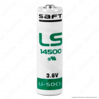 Saft Batteria Al Litio Ls 14500 Stilo AA - Batteria Singola