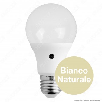 Wiva Lampadina LED E27 12W Bulb A60 con Sensore Crepuscolare - mod.