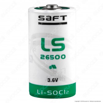 Saft Batteria Al Litio LS 26500 Mezzatorcia C - Batteria Singola