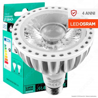 Marino Cristal Serie PRO Lampadina LED E27 25W Bulb Par Lamp PAR30