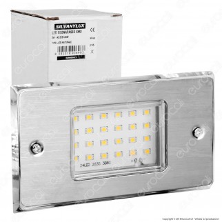 Silvanylux Faretto Segnapasso LED da Incasso per Cassetta Standard