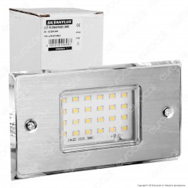 Silvanylux Faretto Segnapasso LED da Incasso per Cassetta Standard