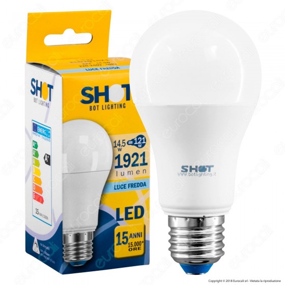 Bot Lighting Shot Lampadina LED E27 14,5W Bulb A60 / mod. ELD1016X2 / Bot Lighting Shot Lampadina LED E27 14,5W Bulb A60 / mod. ELD1016X2 /