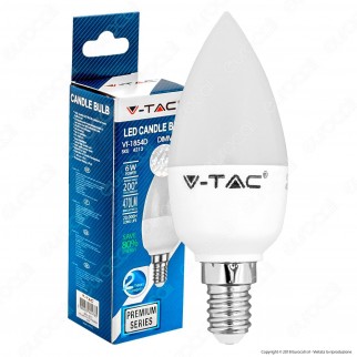 V-Tac VT-1854D Lampadina LED E14 6W Candela Dimmerabile - SKU 4213