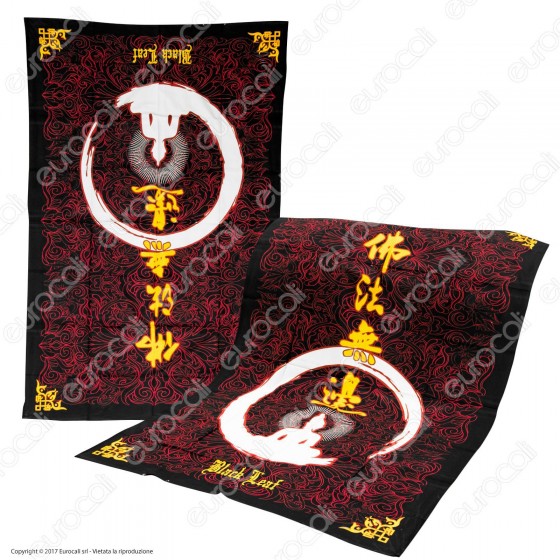 Black Leaf Telo Decorativo da Muro in Cotone - Budha Black Leaf Telo Decorativo da Muro in Cotone - Budha