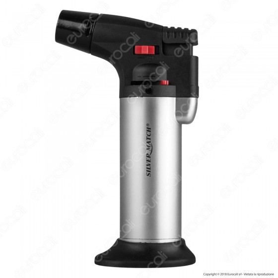 Silver Match BlueFlame Caramellatore Antivento - 1 Accendino Silver Match BlueFlame Caramellatore Antivento - 1 Accendino