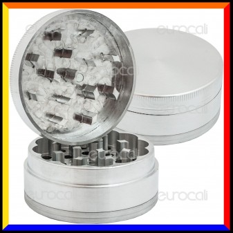 Grinder Tritatabacco Black Leaf 3 Parti in Metallo [TERMINATO]