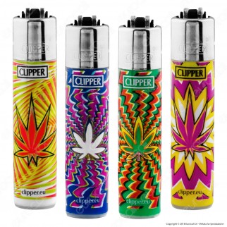 Clipper Micro Fantasia Trippy Weed - 4 Accendini [TERMINATO]