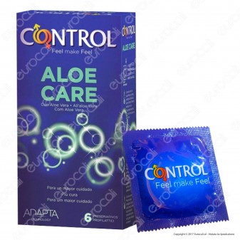 Preservativi Control Aloe Care - Scatola da 6 Profilattici