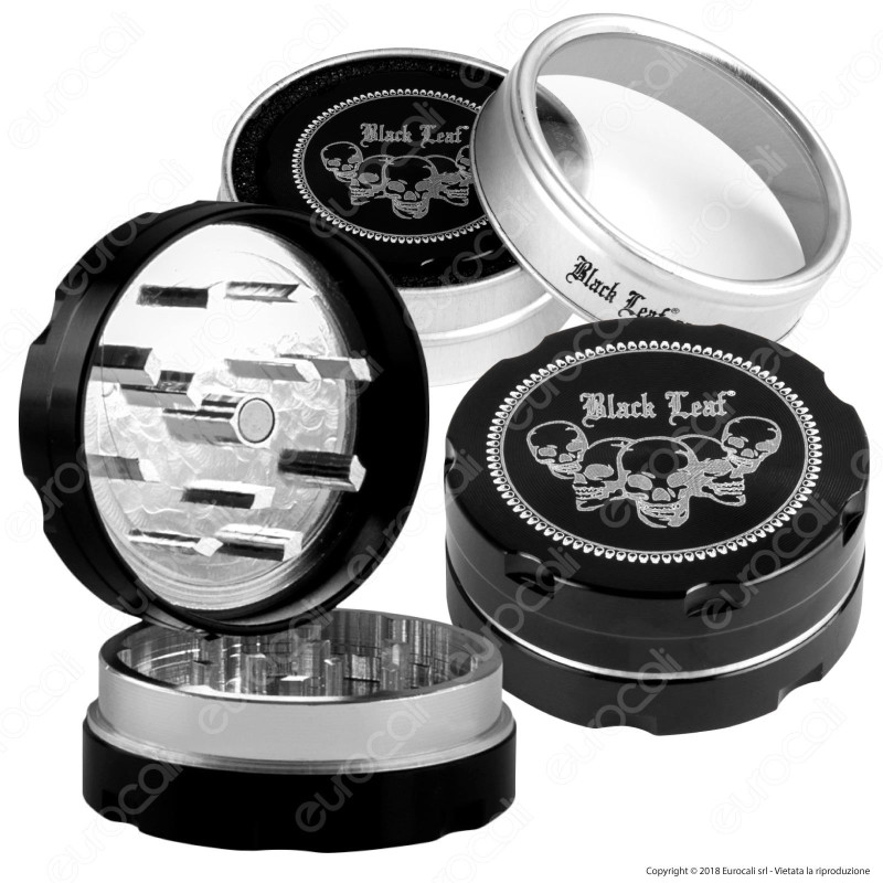 Grinder Tritatabacco In Acciaio | Tritatore A 3 Parti Con Chiusura Magnetica E Pollinator