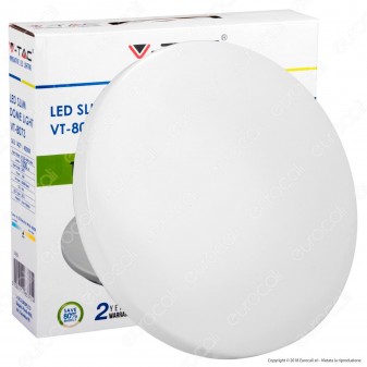 V-Tac VT-8073 Plafoniera LED 14W Forma Rotonda Colore Bianco - SKU