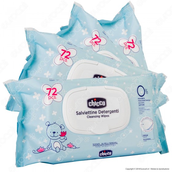 Chicco Salviettine Detergenti con Fior di Loto - 864 Salviettine Chicco Salviettine Detergenti con Fior di Loto - 864 Salviettine