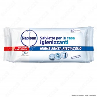 Napisan Wipes Salviette per la Casa Igienizzanti - Confezione da 60