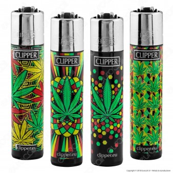 Clipper Large Fantasia Green Leaves 3 - 4 Accendini [TERMINATO]