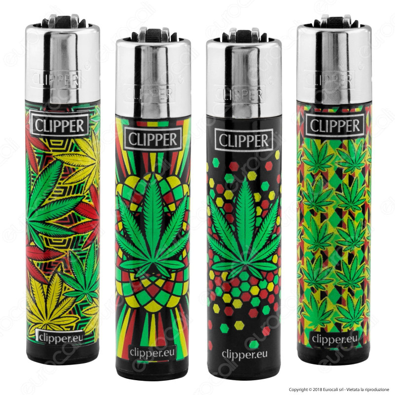Clipper Large Fantasia Green Leaves 3 - 4 Accendini [TERMINATO]