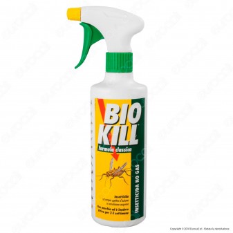 Bio Kill Insetticida Biologico Antiparassitario No Gas Formula Classica Spruzzatore - 500 ml