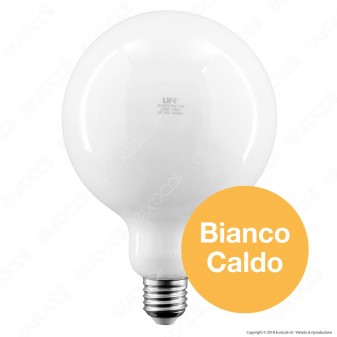 Life Lampadina LED E27 11W Globo G125 Milky Filamento - mod.