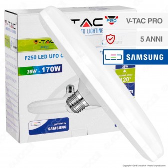 V-Tac PRO VT-235 Lampadina LED E27 36W Ufo Chip Samsung - SKU 221