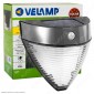 Velamp Armour Lampada LED da Muro 2,2W con Pannello Solare e Sensore di Movimento - mod.SL235