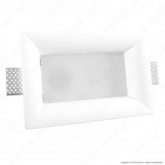 [EBAY] Portafaretto Rettangolare da Incasso in Gesso e Vetro per