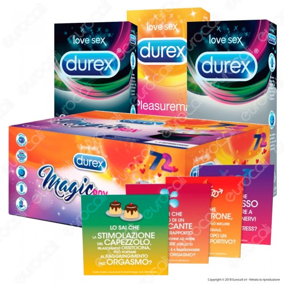 Durex Magic Box Preservativi Misti - 72 Preservativi + 6 Durex Magic Box Preservativi Misti - 72 Preservativi + 6